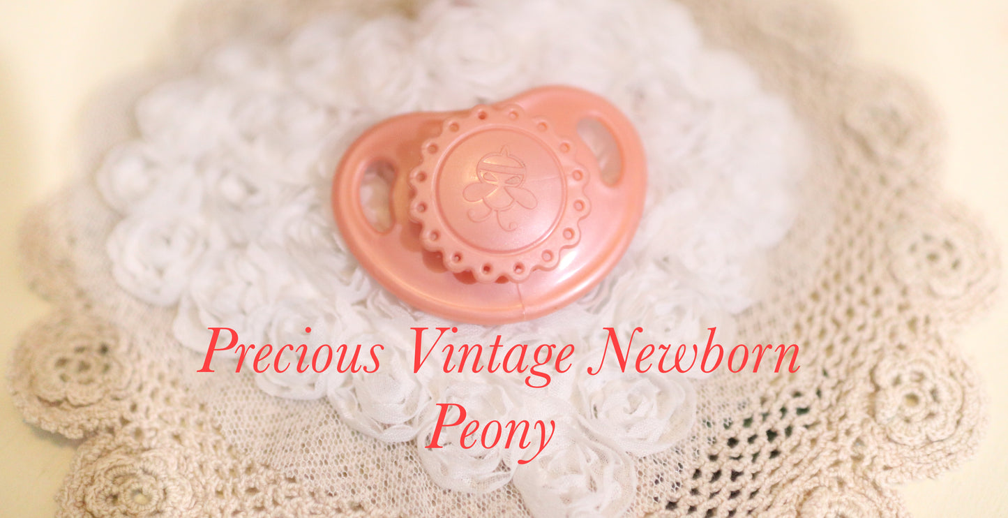Honeybug Precious Vintage (Newborn size) Design Magnetic Dummy Peony Reborn Baby