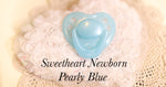 Honeybug Sweetheart Design Magnetic Dummy Pearly Rainbow Blue (Newborn size)