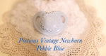 Honeybug Precious Vintage (Newborn size) Design Magnetic Dummy Pebble Blue Reborn Baby