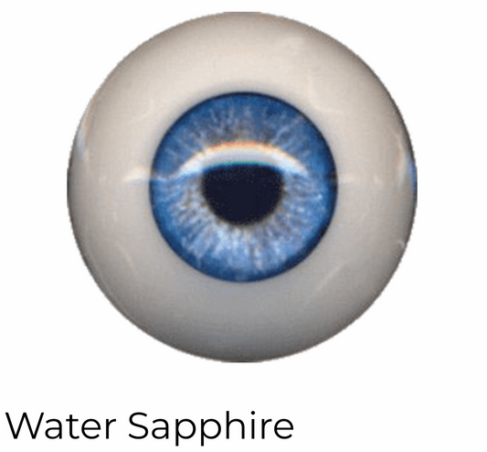 EyeCo PolyGlass Eyes -Water Sapphire - 18 mm