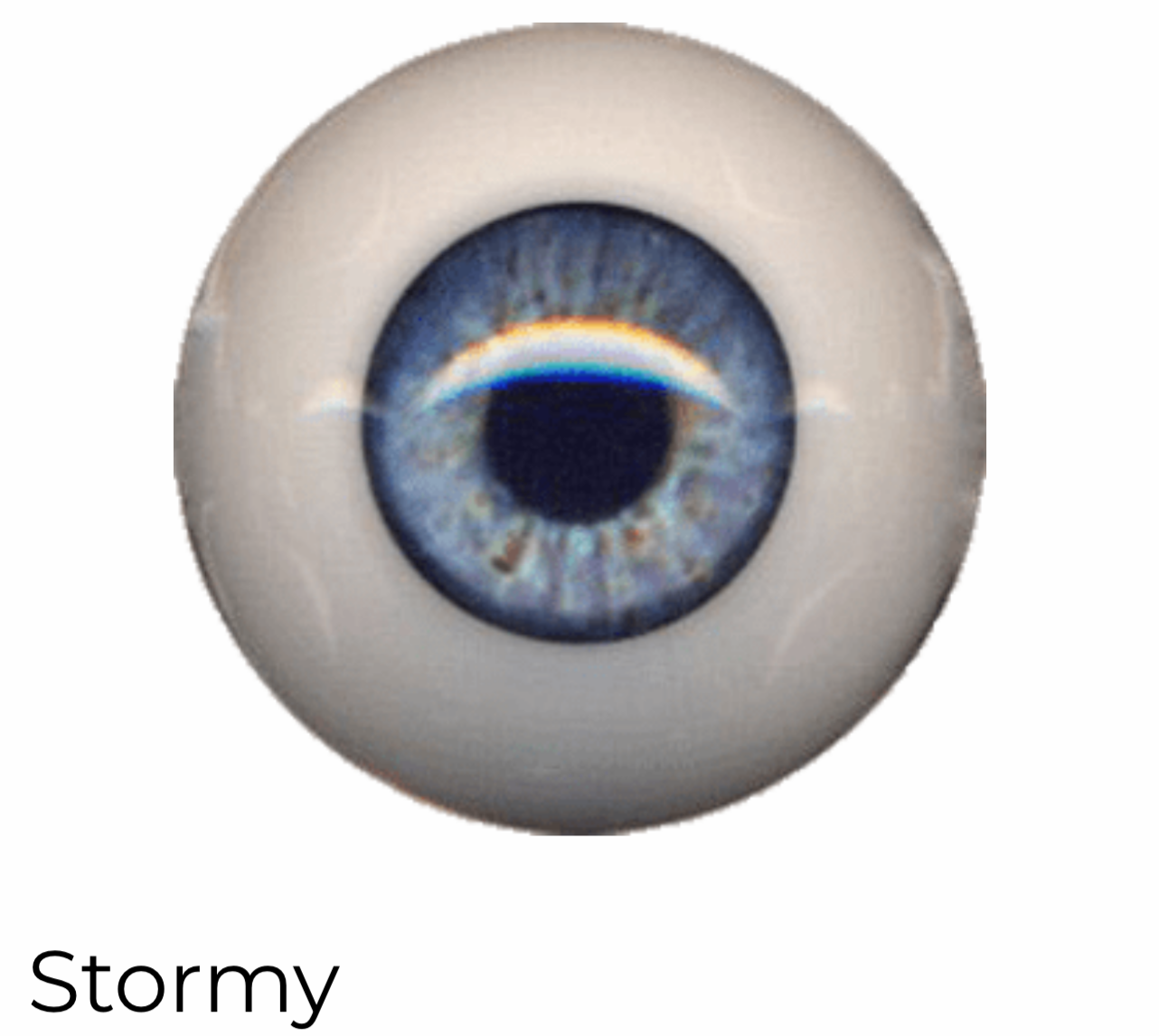 EyeCo PolyGlass Eyes - Stormy - 18 mm