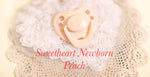 Honeybug Sweetheart Design Magnetic Dummy Peach (Newborn size)