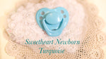 Honeybug Sweetheart Design Magnetic Dummy Cupcake Turquoise (Newborn size)