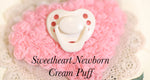Honeybug Sweetheart Design Magnetic Dummy Cream Puff (Newborn size)