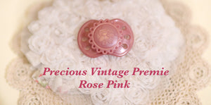Honeybug Precious Vintage (Preemie size) Design Magnetic Dummy Rose Pink