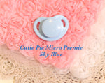 Honeybug Precious Cutie-Pie (Micro Preemie size) Design Magnetic Dummy Sky Blue