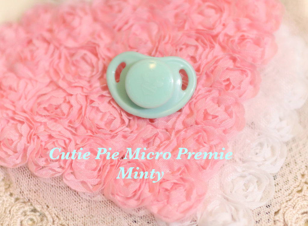 Honeybug Precious Cutie-Pie (Micro Preemie size) Design Magnetic Dummy Minty