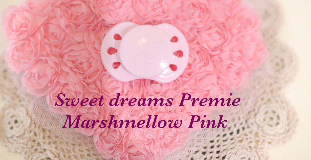 Honeybug Precious Sweetdreams (Preemie size) Design Magnetic Dummy Marshmellow Pink