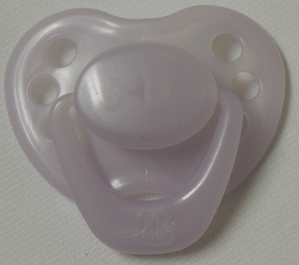 Honeybug Sweetheart Design Magnetic Dummy Pearly Rainbow Purple (Newborn size)