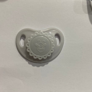 Honeybug Precious Vintage (Newborn size) Design Magnetic Dummy Silver Cloud Reborn Baby