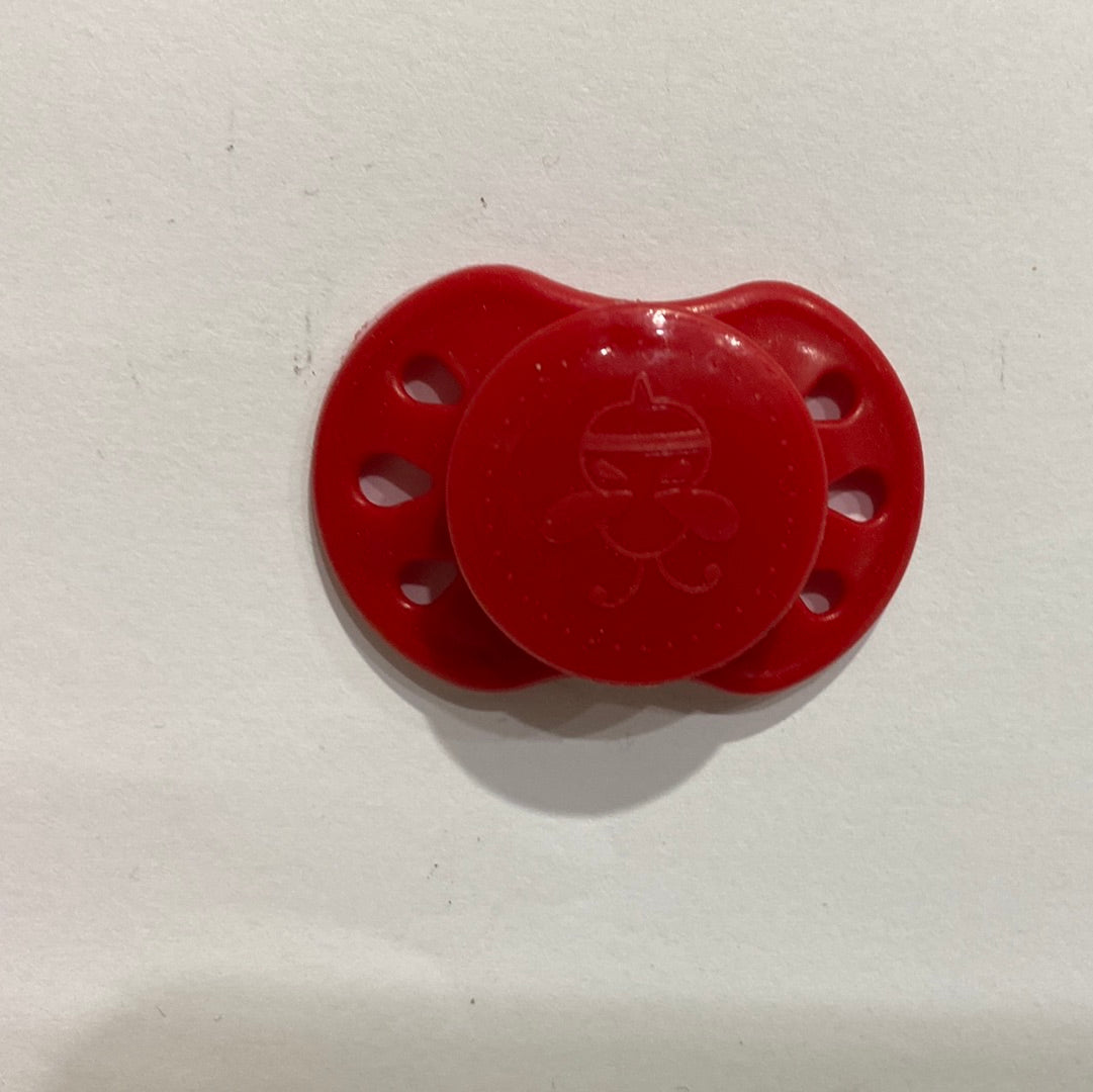 Honeybug Precious Sweetdreams (Preemie size) Design Magnetic Dummy Red