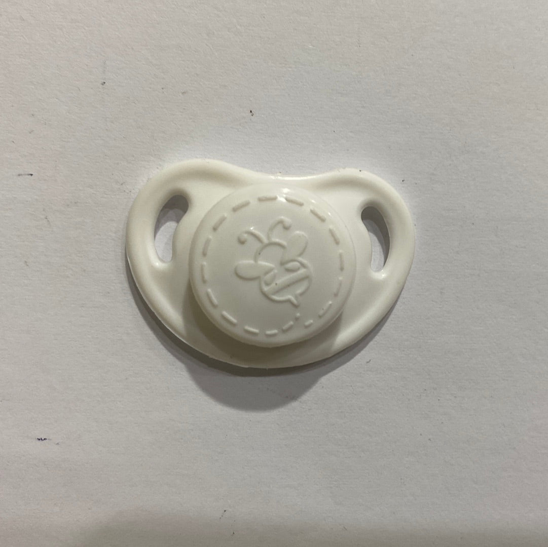 Honeybug Precious Cutie-Pie (Micro Preemie size) Design Magnetic Dummy White