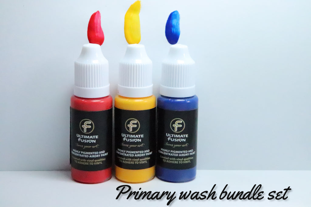 Primary wash colours (3 pack) Bundle Deal